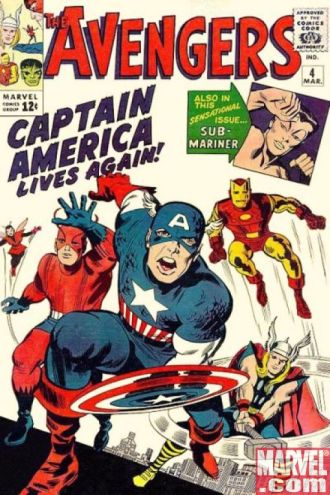 "Avengers 04" de 1964 traz o Capitão América de volta: tacada genial.