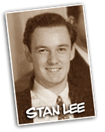 Um Stan Lee bem jovem em começo de carreira.