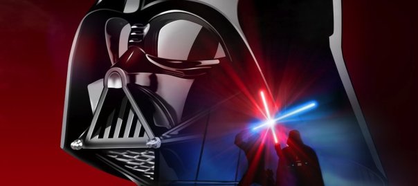 star wars banner darth vader and the battle