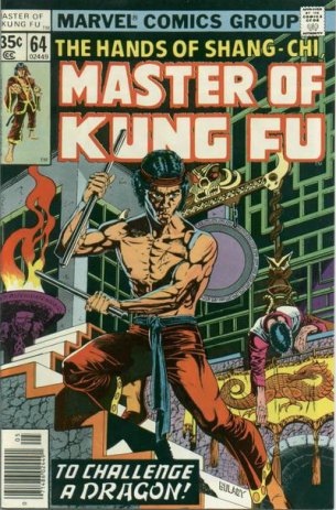 Mestre do Kung Fu: sucesso nos anos 1970. Arte de Paul Gulacy. 
